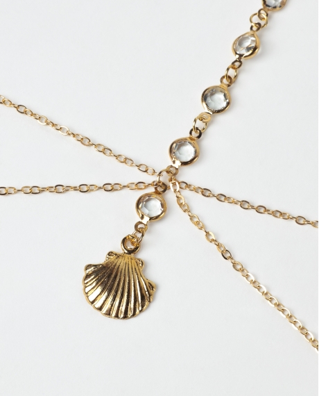 ADMAS Colgante para Bralette Cadena Elegante para Mujer, (Caja 6 unidades) ORO