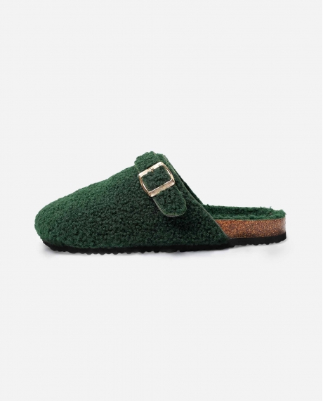ADMAS Zapatillas De Estar Por Casa Nordic Sherpa para Hombre, (Caja 6 unidades) VERDE 2