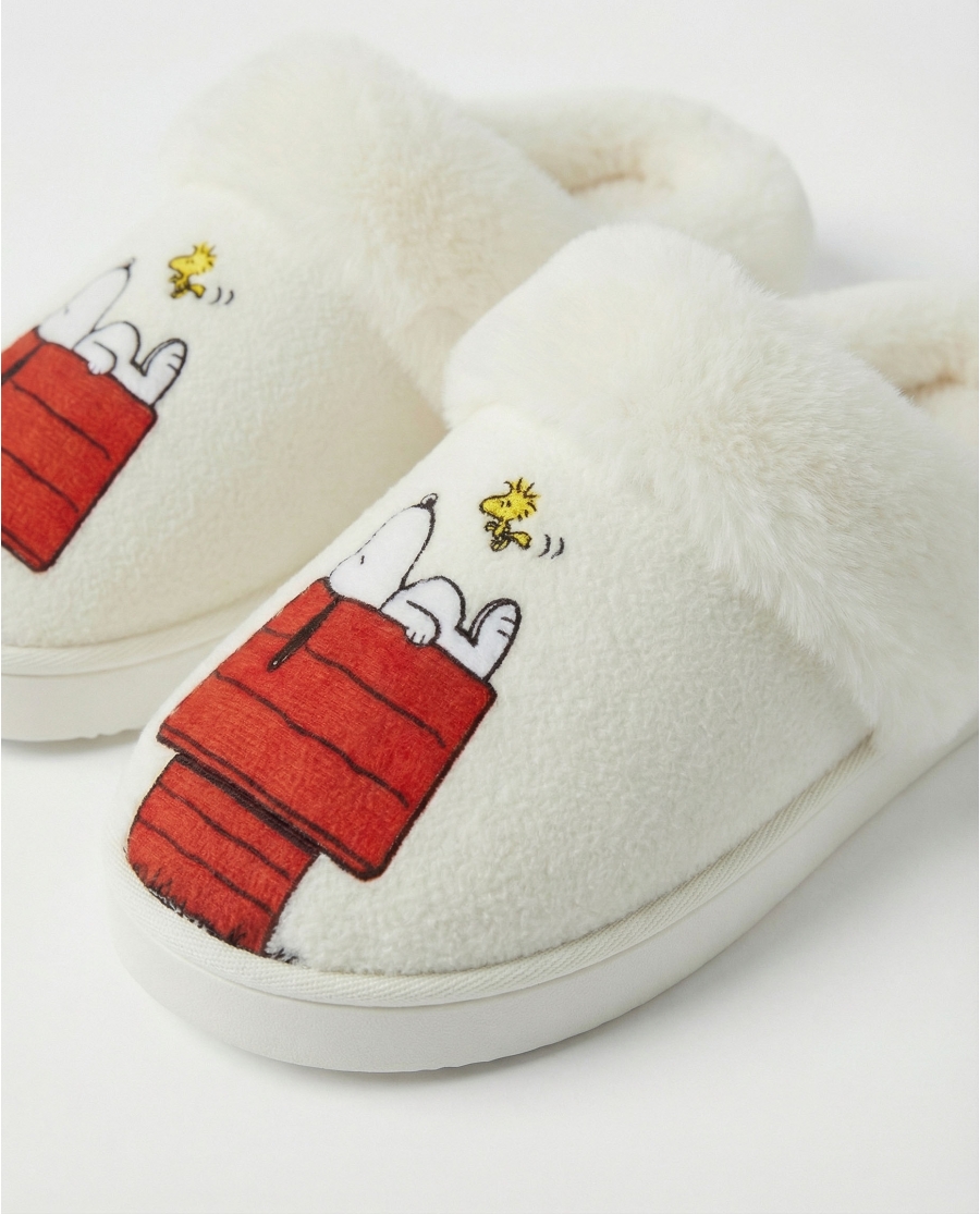 PEANUTS Zapatillas De Estar Por Casa Meet Up para Niña, (Caja 6 unidades) CRUDO