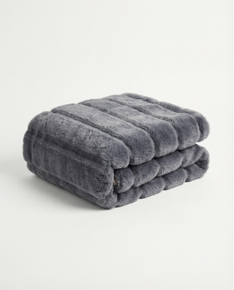 ADMAS Manta Doble Cara Rabbit Wide Stripes GRIS