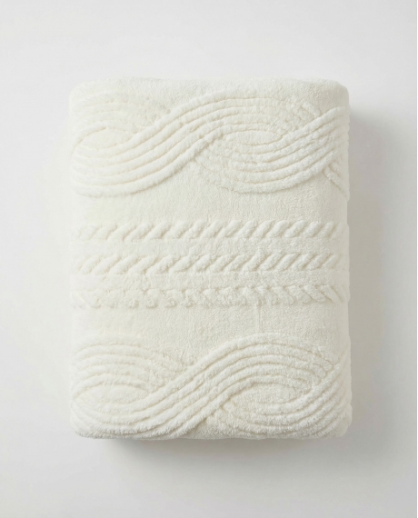 ADMAS Manta Doble Capa Espiga Jacquard CAVA