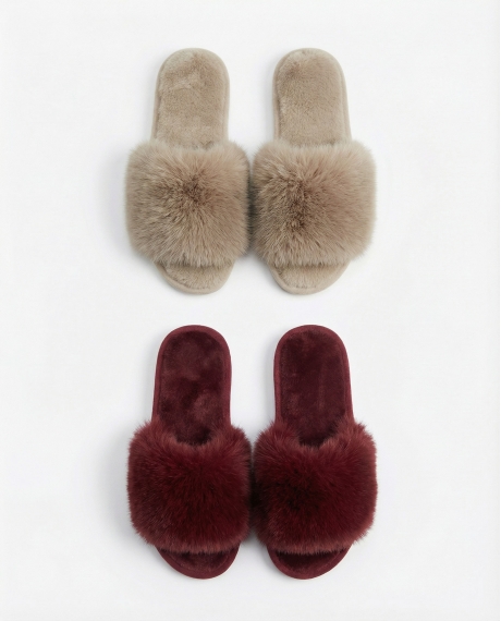 ADMAS Zapatillas De Estar Por Casa Pelo Luxury para Mujer, (Caja 6 unidades) SURTIDO