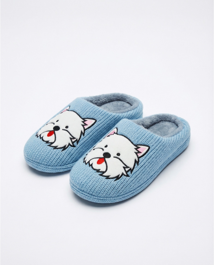 ADMAS Zapatillas De Estar Por Casa Ruff Morning para Mujer, (Caja 6 unidades) AZUL