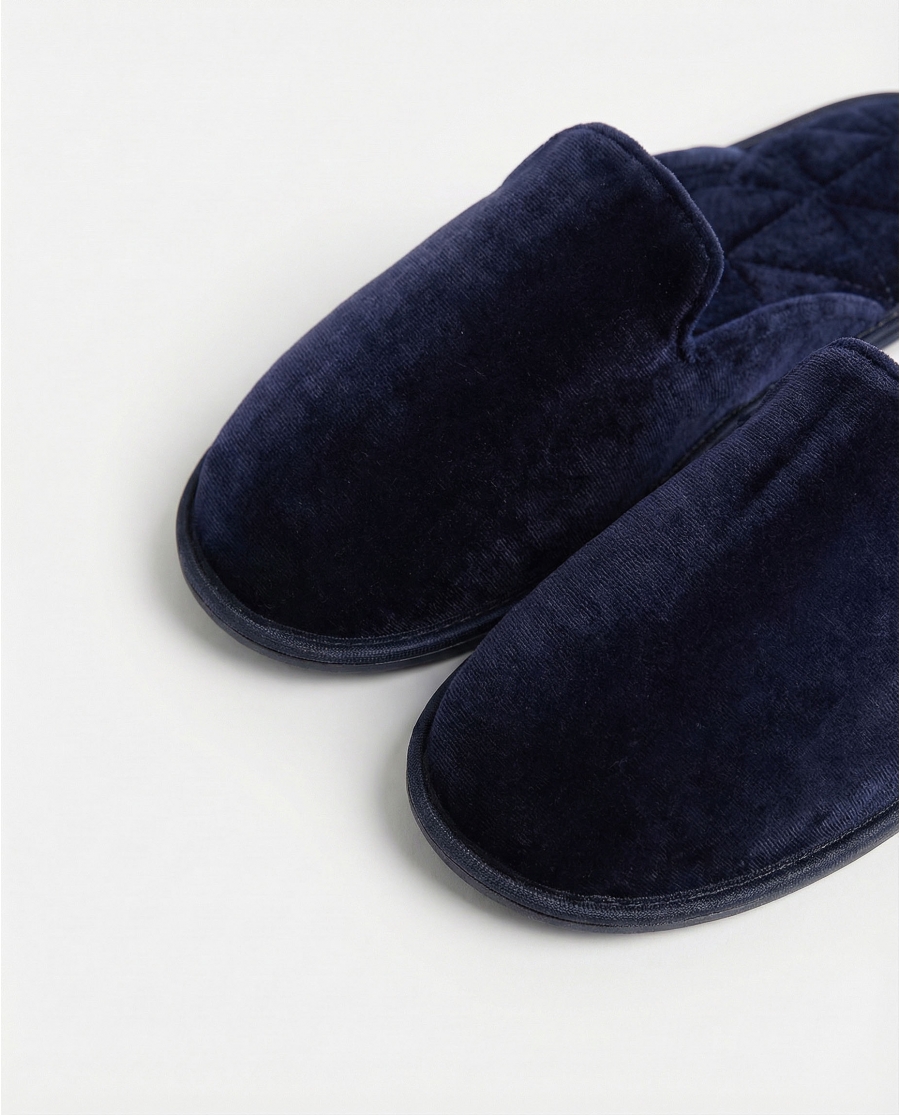 ADMAS Zapatillas De Estar Por Casa Velvet para Hombre, (Caja 6 unidades) MARINO