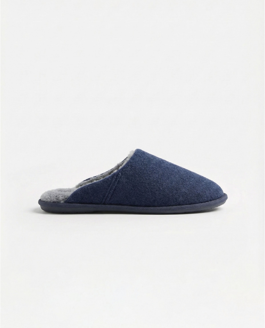 ADMAS Zapatillas De Estar Por Casa Pelo Classic para Hombre, (Caja 6 unidades) MARINO