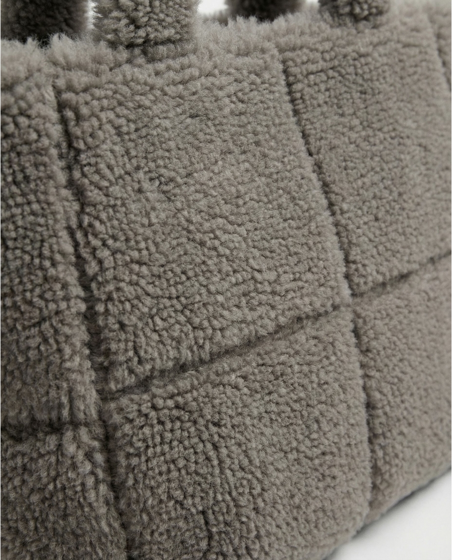 Bolso Shopper Afelpado Sherpa Winter GRIS