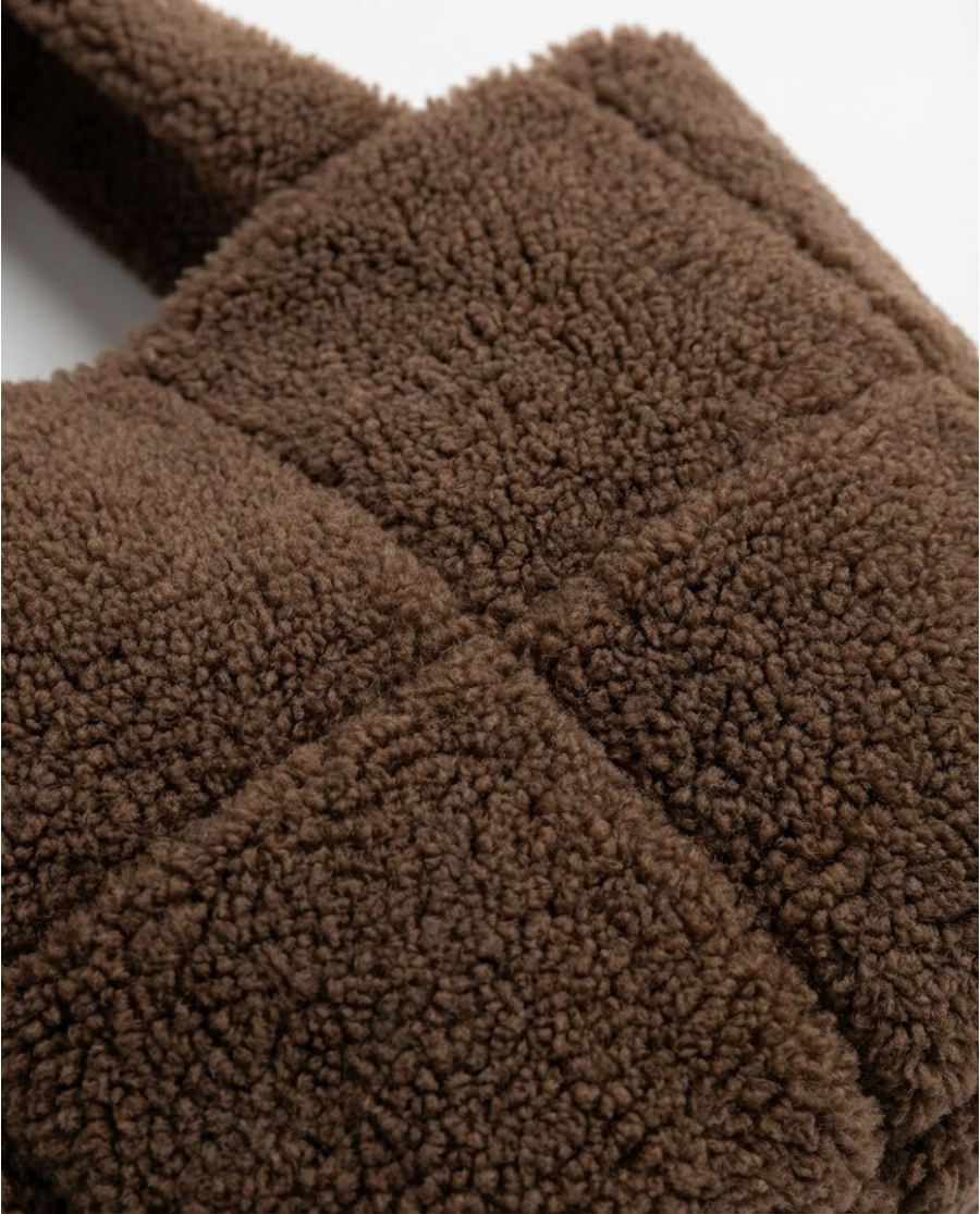 Bolso Shopper Afelpado Sherpa Winter MARRON